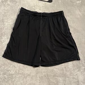 Nike Livestrong Dri-Fit Athletic Shorts Mens Large Black Polyester Gym Training